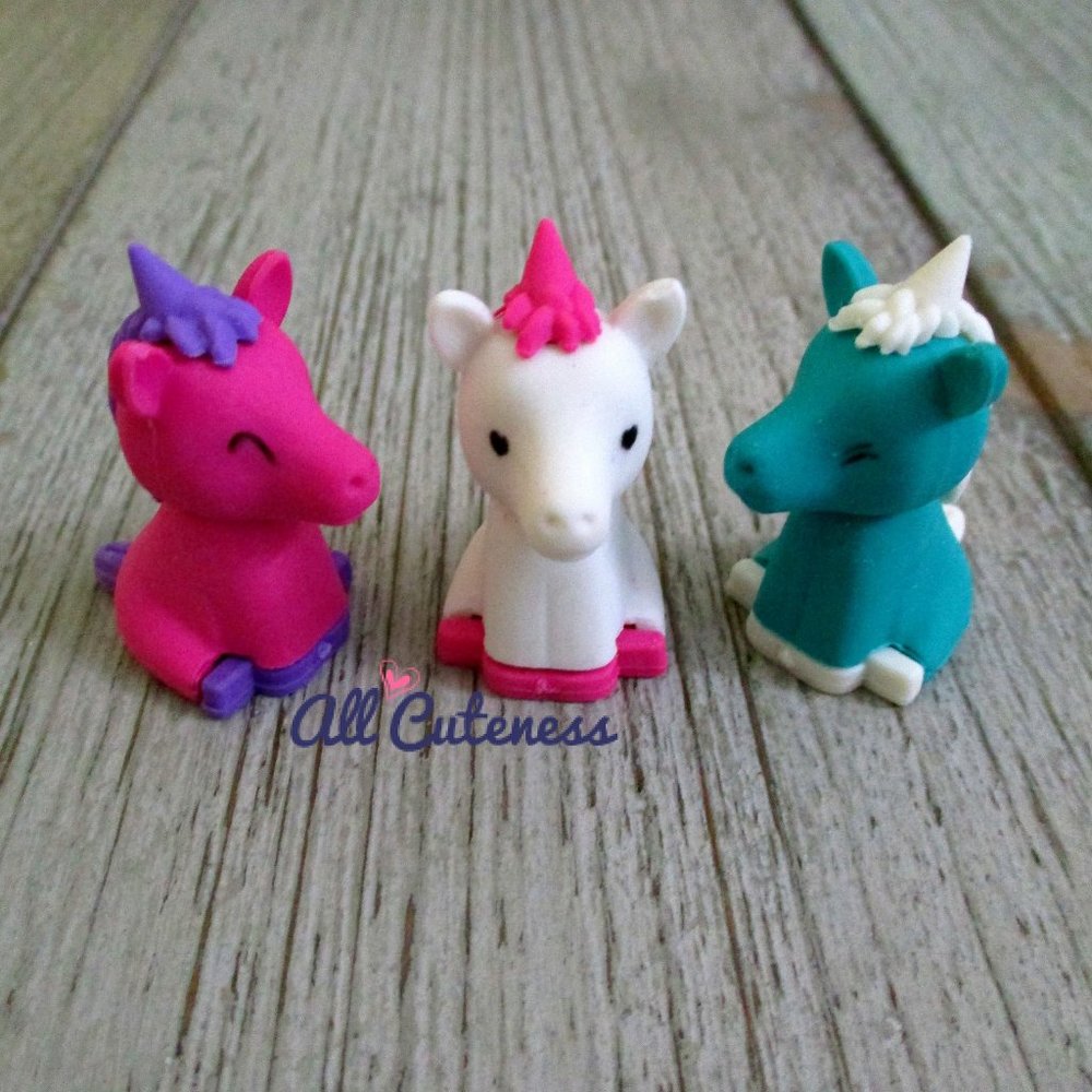 🎀 3D Unicorn Erasers